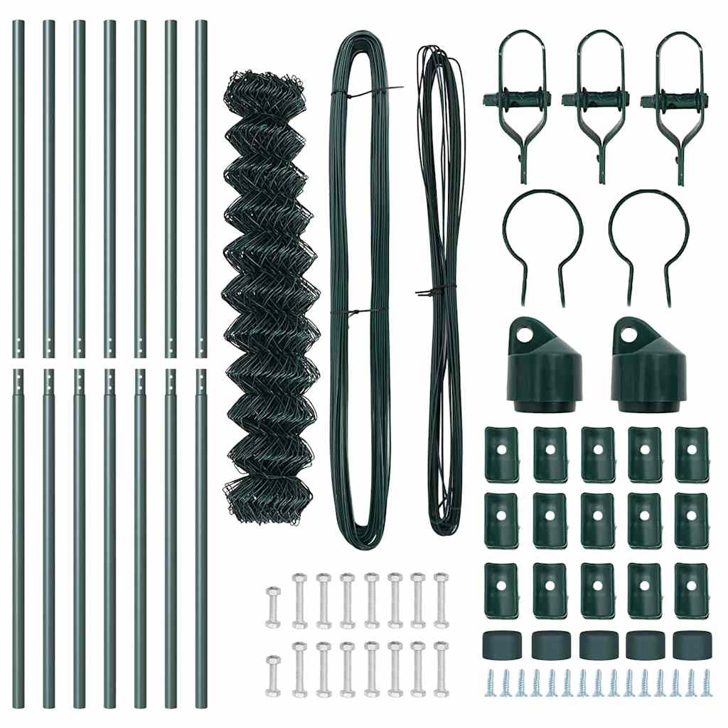 vidaXL Zaunpfosten Grün