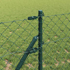 vidaXL Zaunpfosten Grün 0.8 x 25 m (60 x 60 mm Maschen) Stahl