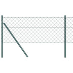 vidaXL Zaunpfosten Grün 0.8 x 25 m (60 x 60 mm Maschen) Stahl