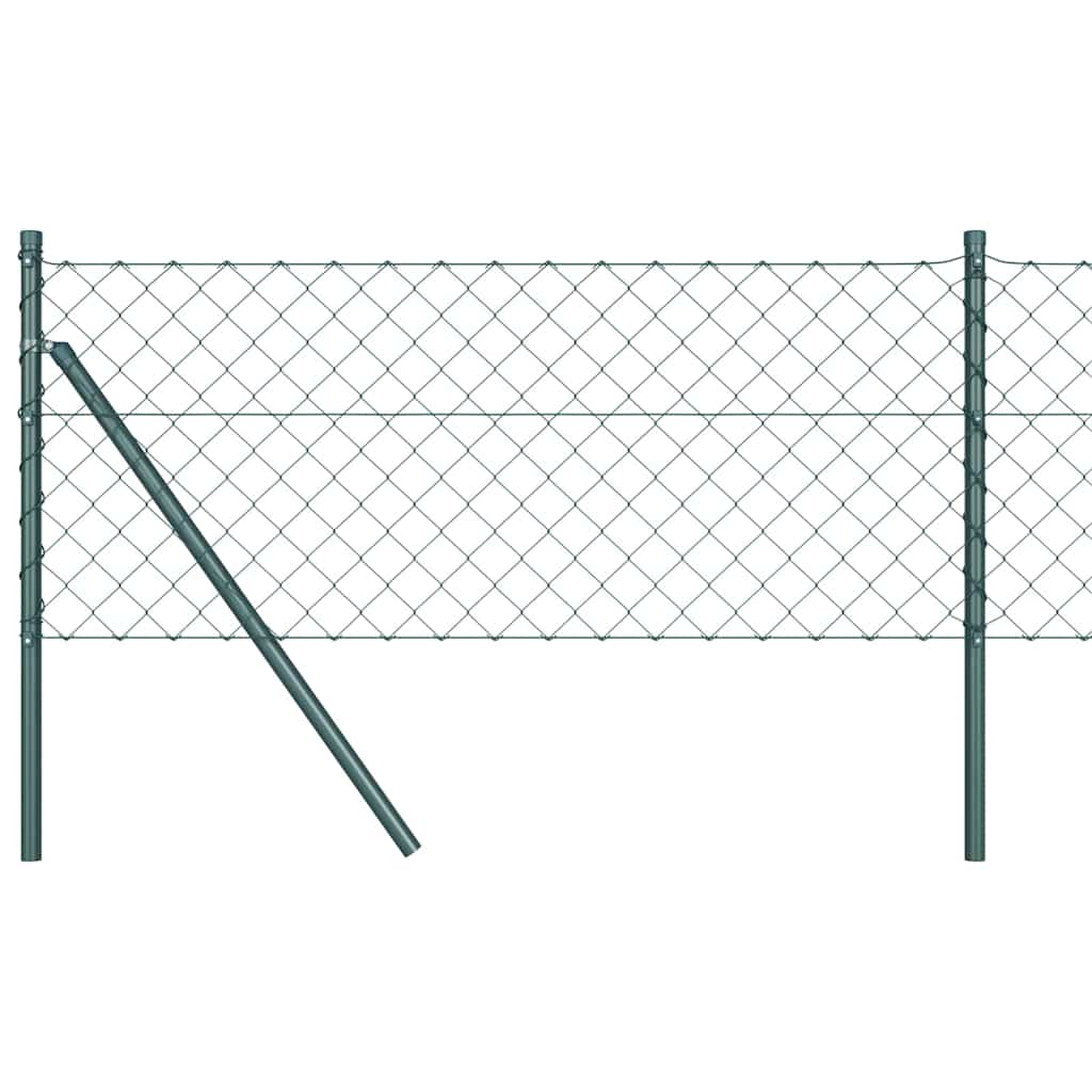 vidaXL Zaunpfosten Grün 0.8 x 25 m (60 x 60 mm Maschen) Stahl