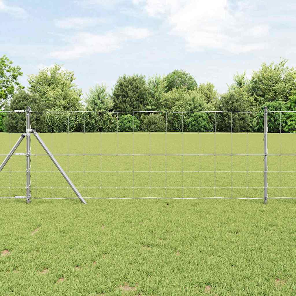 vidaXL Zaunpfosten Galvanisiert 25 x 0,8 m Stahl