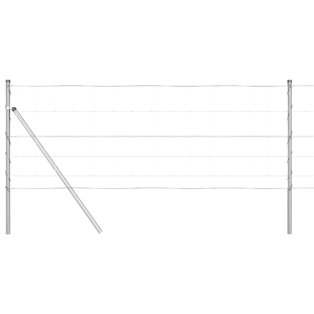 vidaXL Zaunpfosten Galvanisiert 25 x 0,8 m Stahl