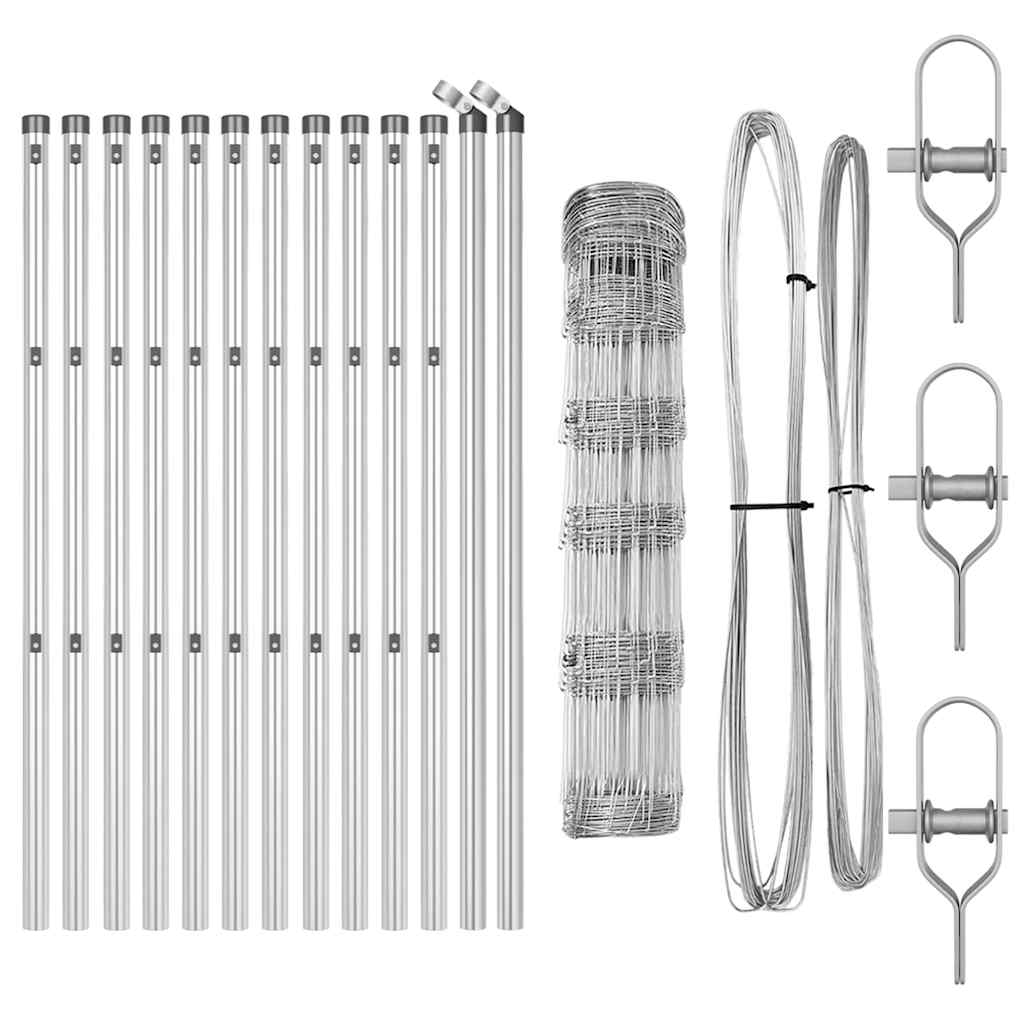 vidaXL Zaunpfosten Galvanisiert 25 x 0,8 m Stahl