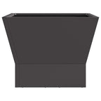 vidaXL Feuerstelle Schwarz 40 x 40 x 35 cm Stahl