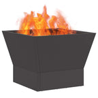 vidaXL Feuerstelle Schwarz 40 x 40 x 35 cm Stahl