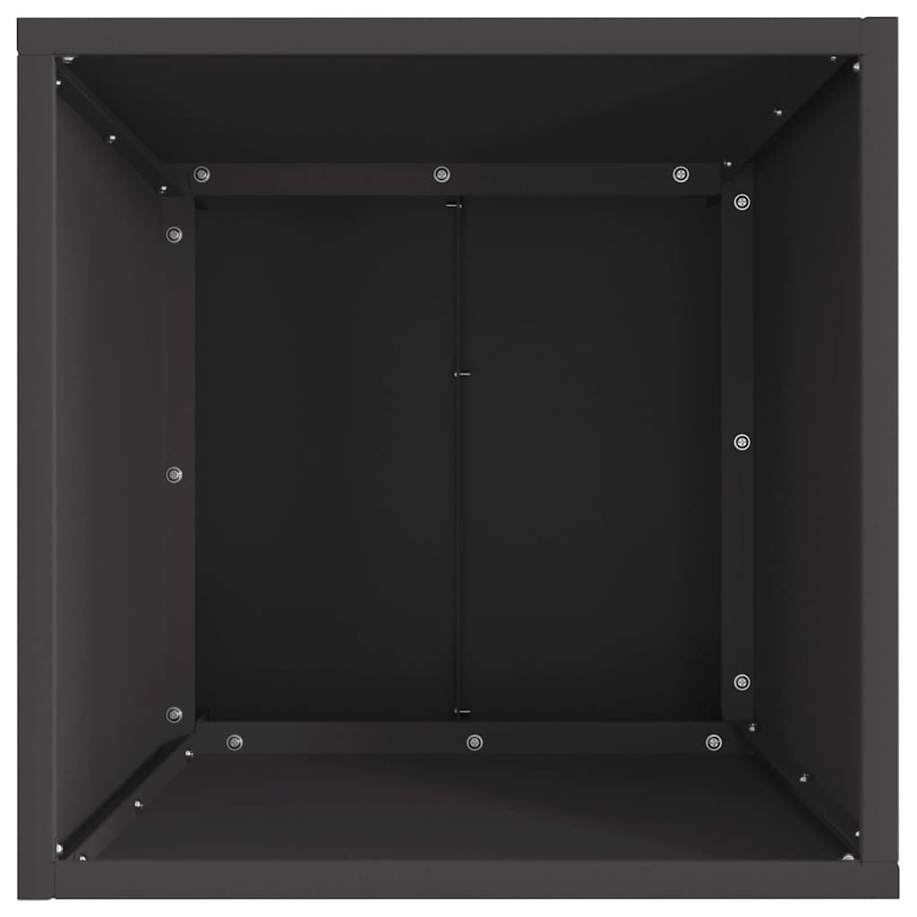 vidaXL Feuerstelle Schwarz 40 x 40 x 35 cm Stahl