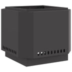 vidaXL Rauchfreier Feuerkorb Schwarz 58 x 58 x 51 cm