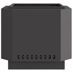 vidaXL Rauchfreier Feuerkorb Schwarz 58 x 58 x 51 cm