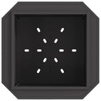 vidaXL Rauchfreier Feuerkorb Schwarz 58 x 58 x 51 cm