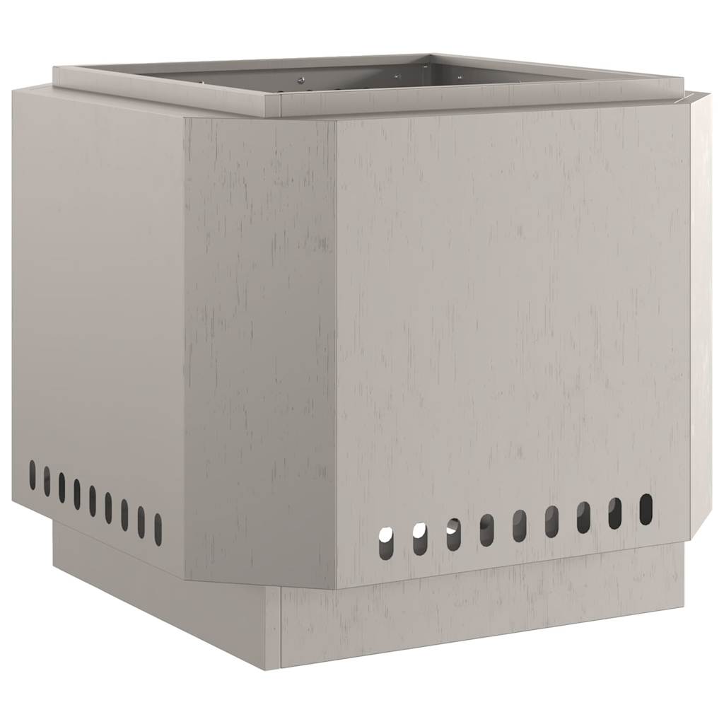 vidaXL Rauchfreier Feuerkorb Braun 58 x 58 x 51 cm Wetterfeststahl