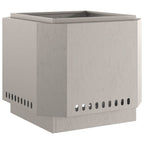 vidaXL Rauchfreier Feuerkorb Braun 58 x 58 x 51 cm Wetterfeststahl