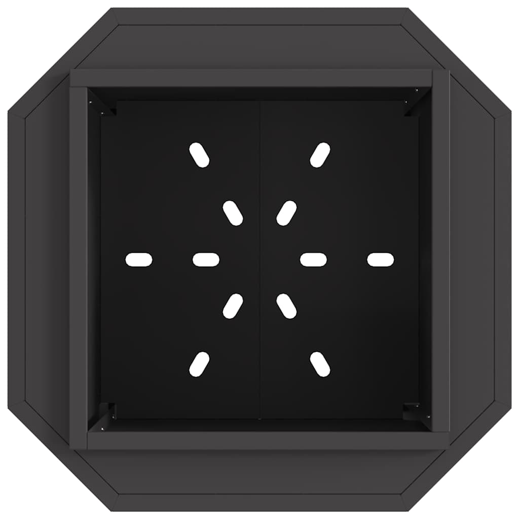 vidaXL Rauchfreier Feuerkorb Schwarz 48 x 48 x 51 cm Stahl