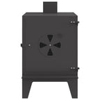 vidaXL Campingkocher Schwarz 35 x 50 x 60 cm Kaltgewalzter Stahl