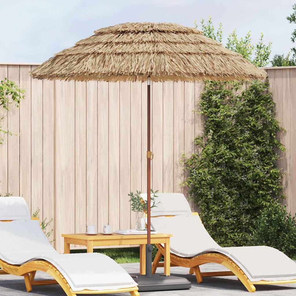vidaXL Garten-Sonnenschirm Natur 160 x 160 x 196 cm