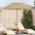 vidaXL Strandparasol Natur 160 x 160 x 196 cm Polyester und Stahl