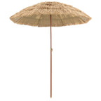 vidaXL Strandparasol Natur 160 x 160 x 196 cm Polyester und Stahl