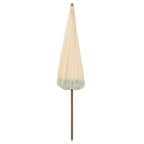 vidaXL Strandparasol Gelb und Weiß 160 x 160 x 196 cm