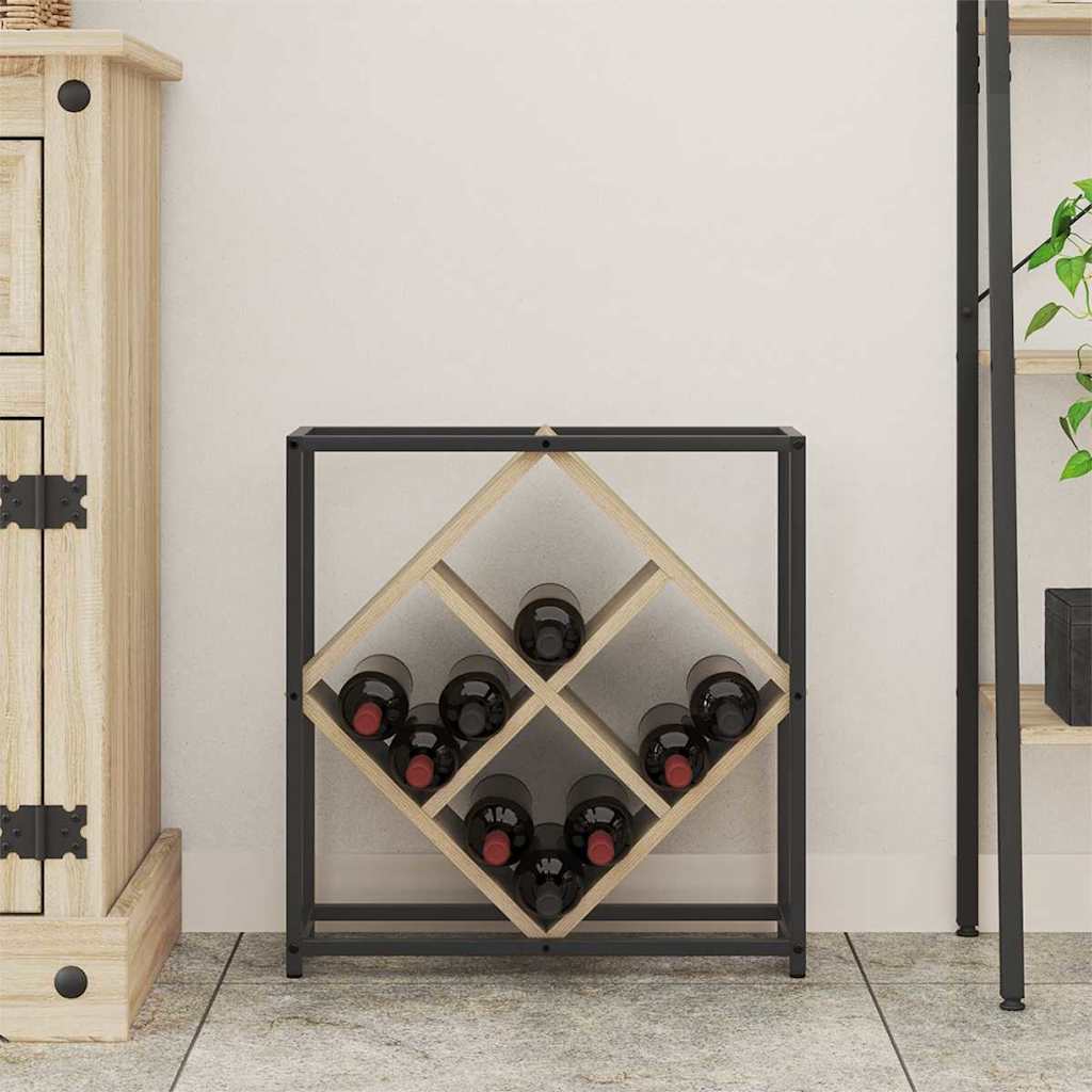 vidaXL Weinregal Sonoma-Eiche 51 x 18 x 52,5 cm Holzwerkstoff