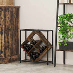 vidaXL Weinregal Geräucherte Eiche 51 x 18 x 52,5 cm Holzwerkstoff
