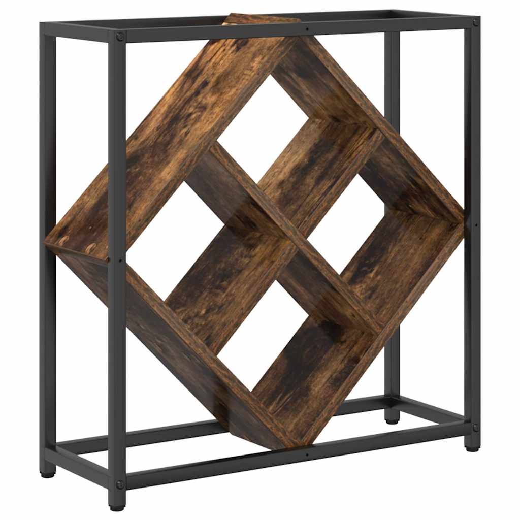 vidaXL Weinregal Geräucherte Eiche 51 x 18 x 52,5 cm Holzwerkstoff