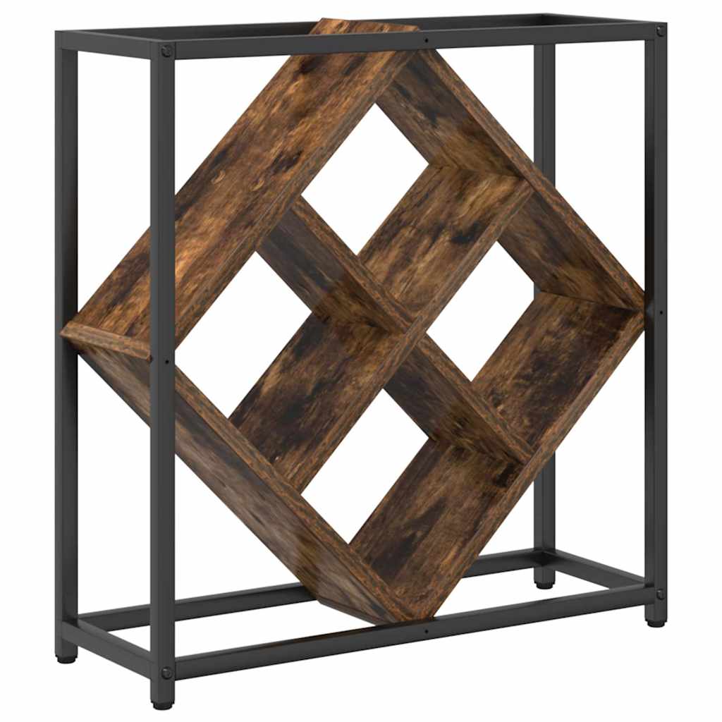 vidaXL Weinregal Geräucherte Eiche 51 x 18 x 52,5 cm Holzwerkstoff