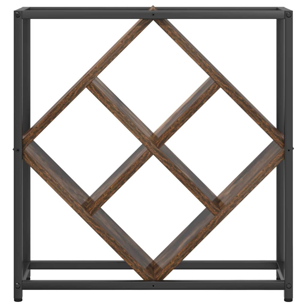 vidaXL Weinregal Geräucherte Eiche 51 x 18 x 52,5 cm Holzwerkstoff