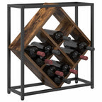 vidaXL Weinregal Geräucherte Eiche 51 x 18 x 52,5 cm Holzwerkstoff