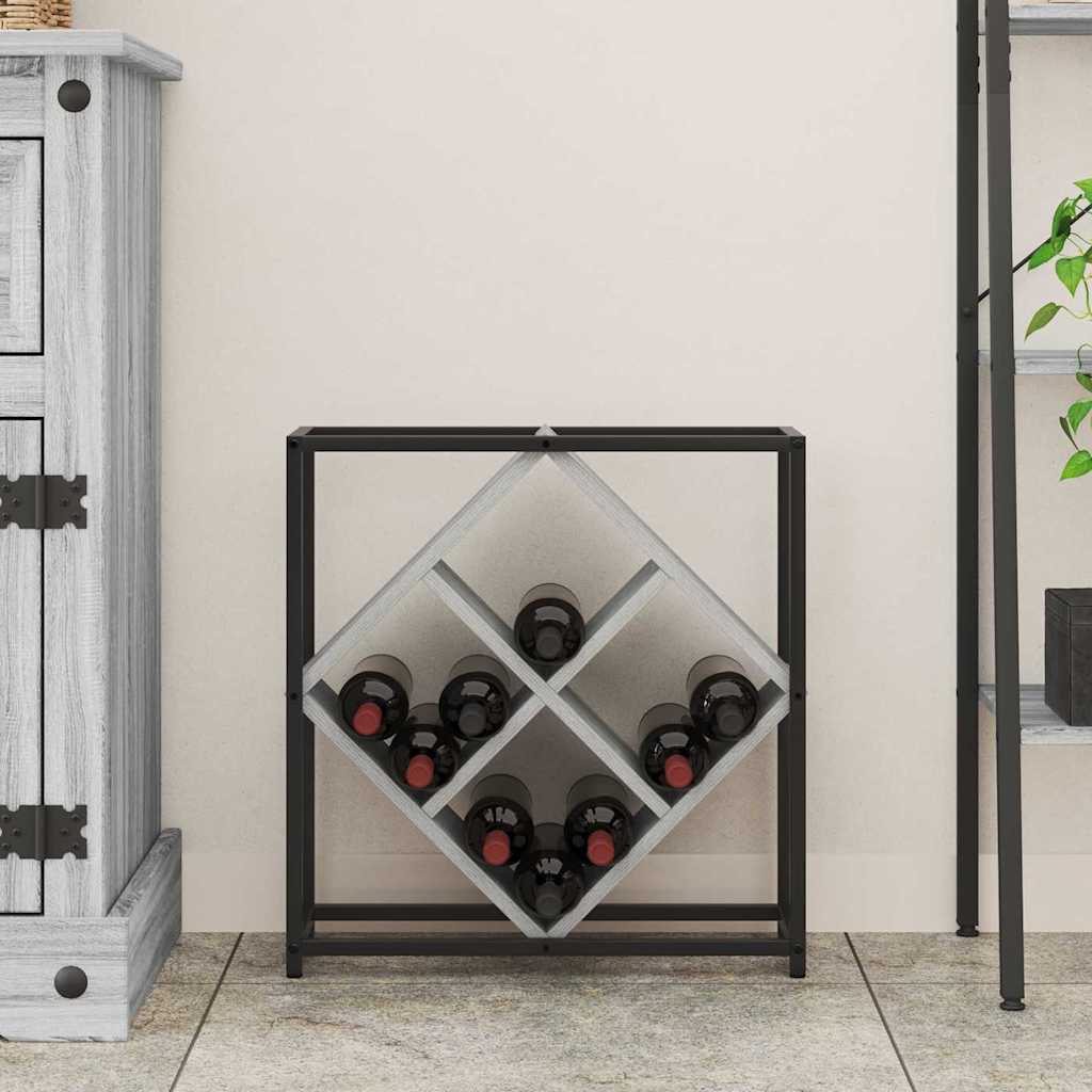 vidaXL Weinregal Graues Sonoma 51 x 18 x 52,5 cm Holzwerkstoff