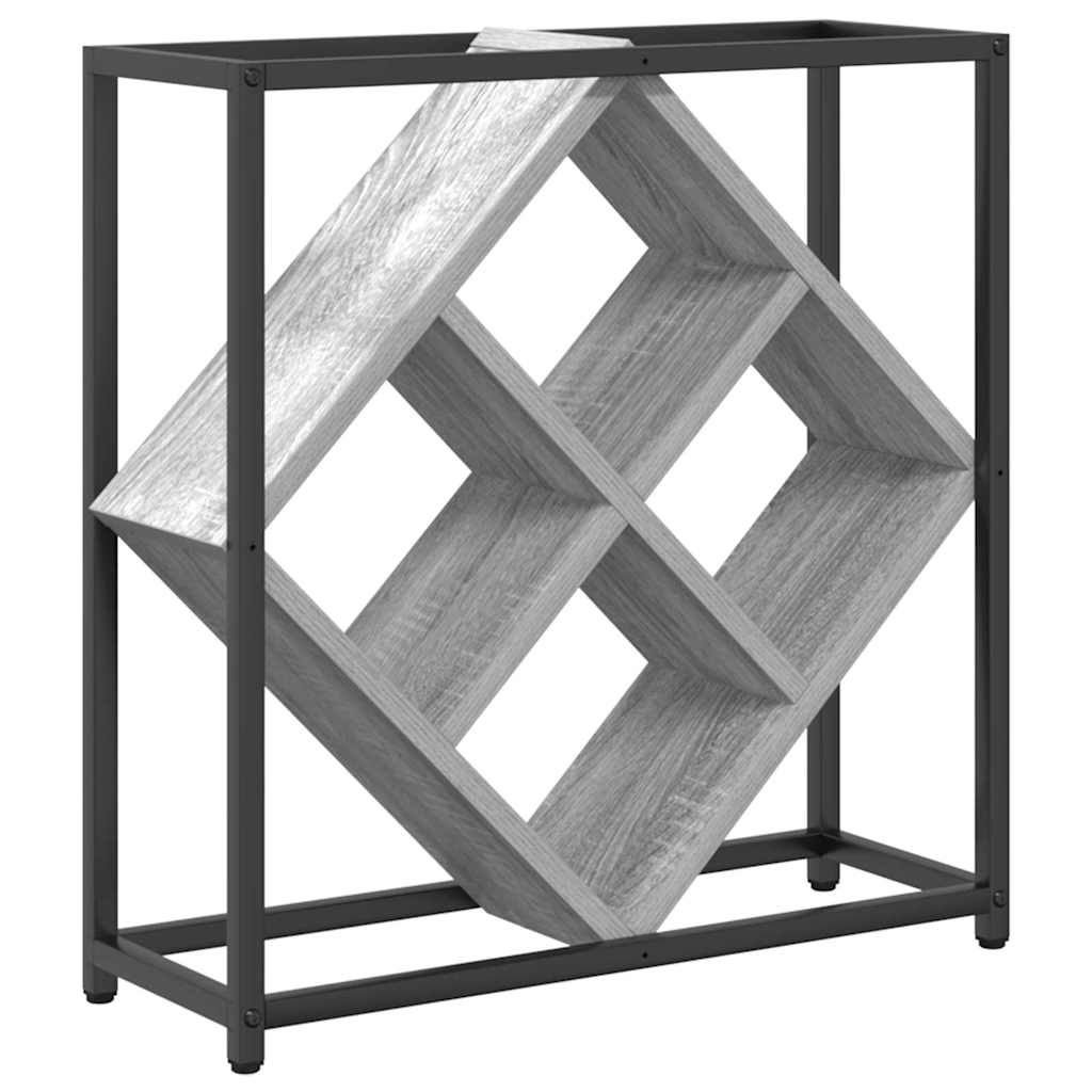 vidaXL Weinregal Graues Sonoma 51 x 18 x 52,5 cm Holzwerkstoff