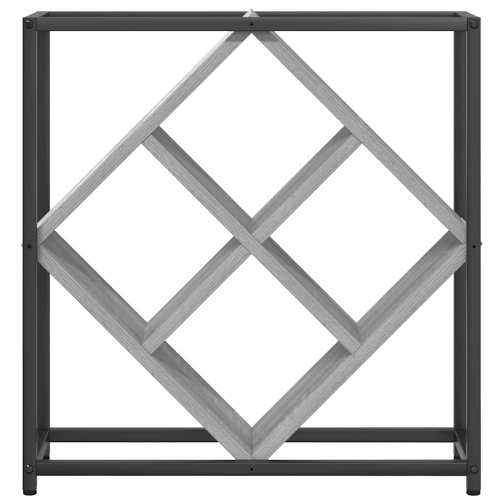 vidaXL Weinregal Graues Sonoma 51 x 18 x 52,5 cm Holzwerkstoff
