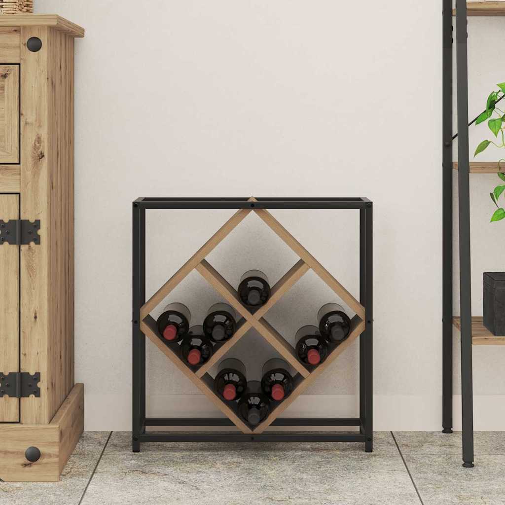 vidaXL Weinregal Artisan-Eiche 51 x 18 x 52,5 cm Holzwerkstoff