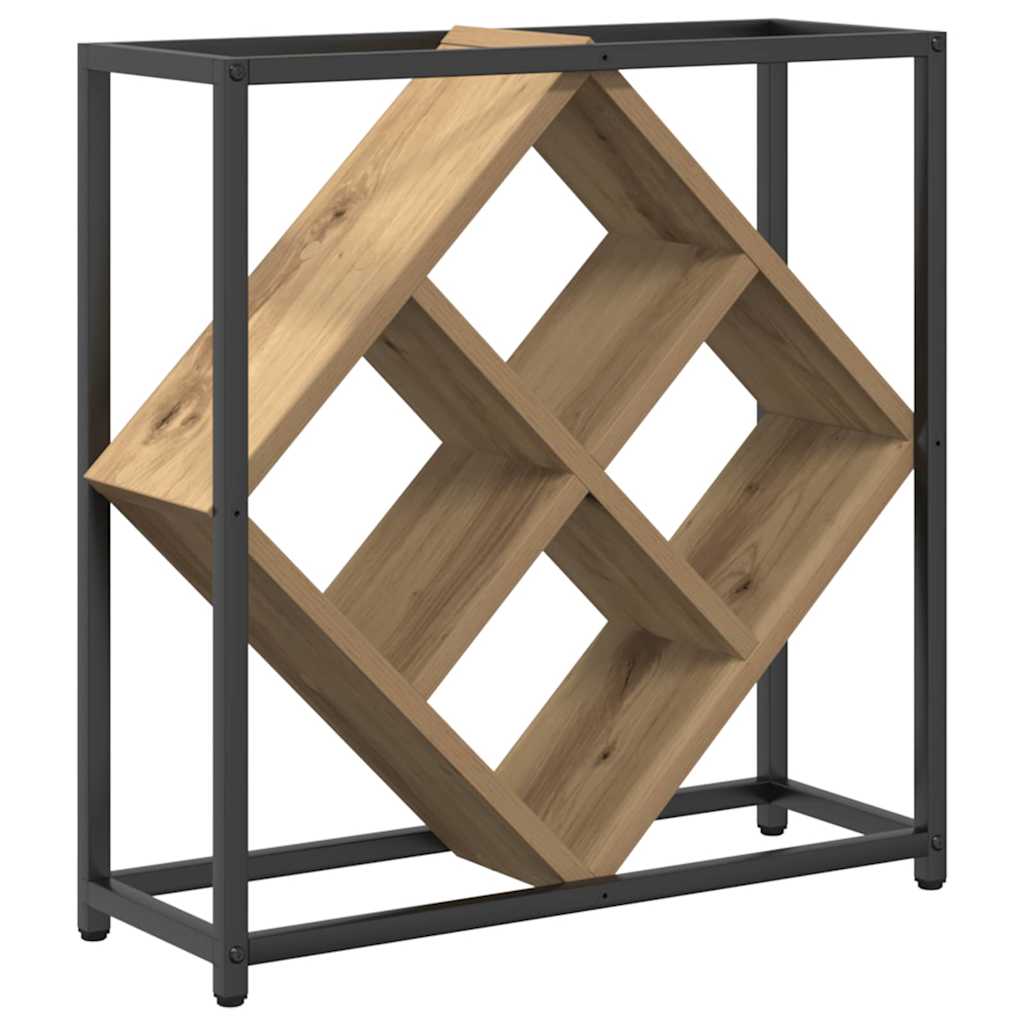 vidaXL Weinregal Artisan-Eiche 51 x 18 x 52,5 cm Holzwerkstoff