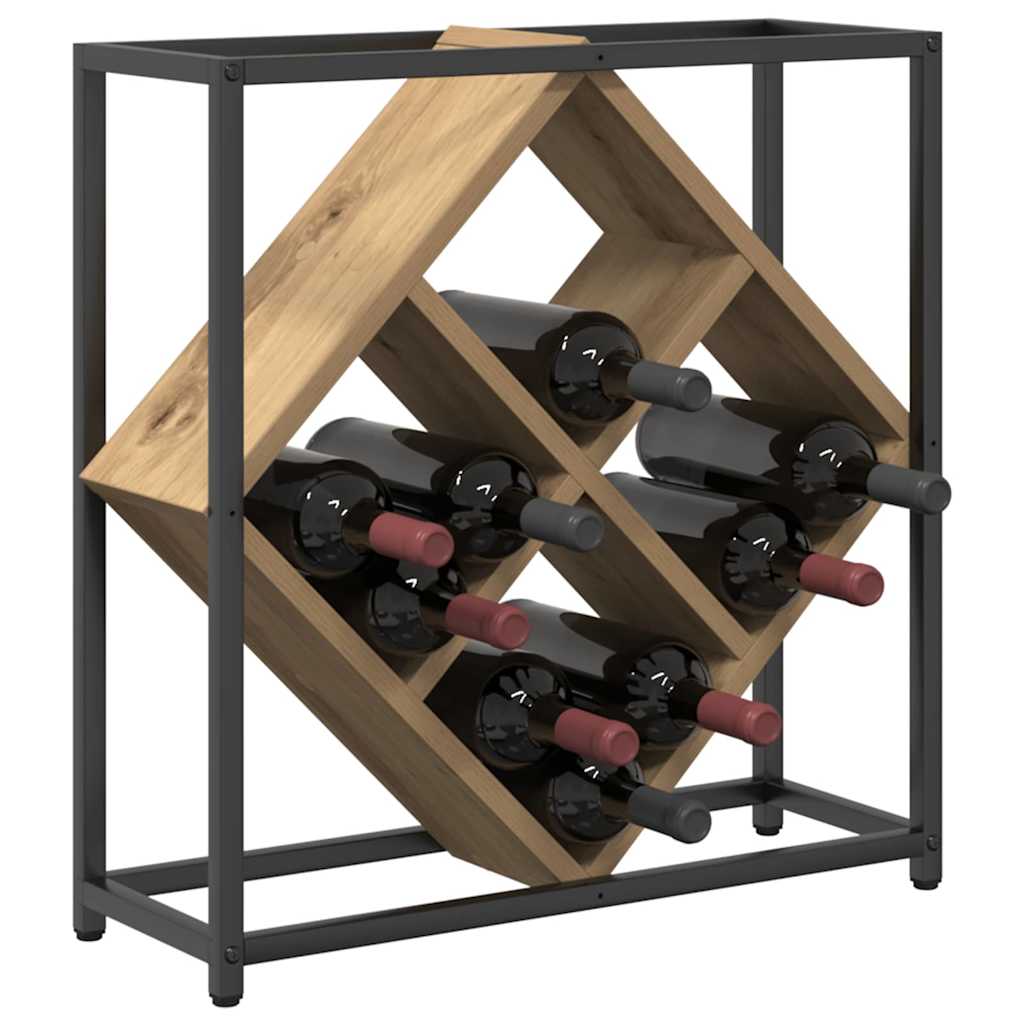 vidaXL Weinregal Artisan-Eiche 51 x 18 x 52,5 cm Holzwerkstoff