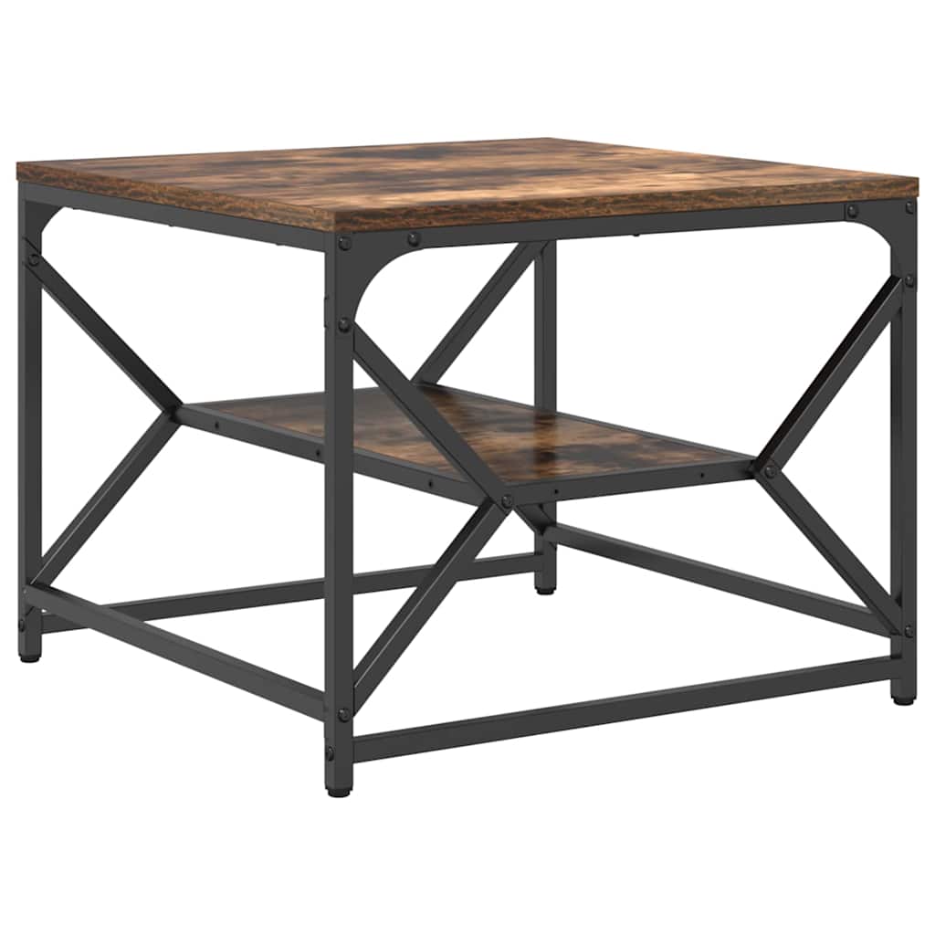 vidaXL Couchtisch Geräucherte Eiche 51 x 50 x 40 cm