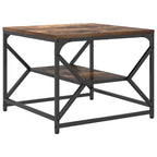 vidaXL Couchtisch Geräucherte Eiche 51 x 50 x 40 cm