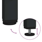 vidaXL Badezimmermöbel-Set mit Tür 2 pcs Geräucherte Eiche und Schwarz