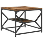 vidaXL Couchtisch Altholz 51 x 50 x 40 cm Ingenieure Holz und Stahl