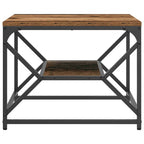 vidaXL Couchtisch Altholz 51 x 50 x 40 cm Ingenieure Holz und Stahl