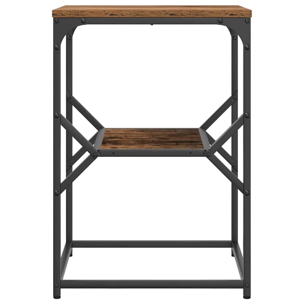 vidaXL Beistelltisch Altholz 41 x 40 x 60 cm Ingenieure Holz und Stahl
