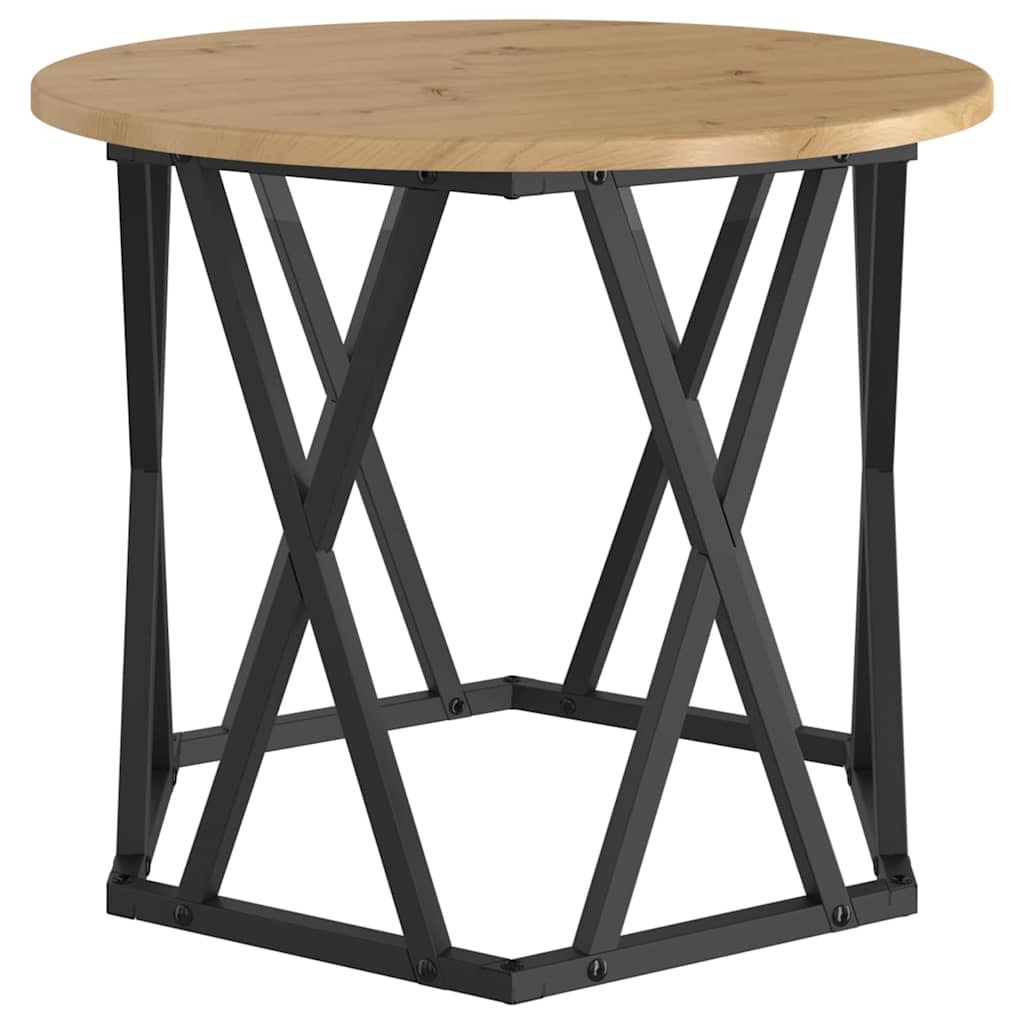 vidaXL Beistelltisch 2 pcs Artisan-Eiche Ingenieure Holz und Stahl