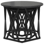 vidaXL Nesting Beistelltisch 3 pcs Schwarz Eichen-Optik