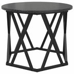 vidaXL Nesting Beistelltisch 3 pcs Schwarz Eichen-Optik