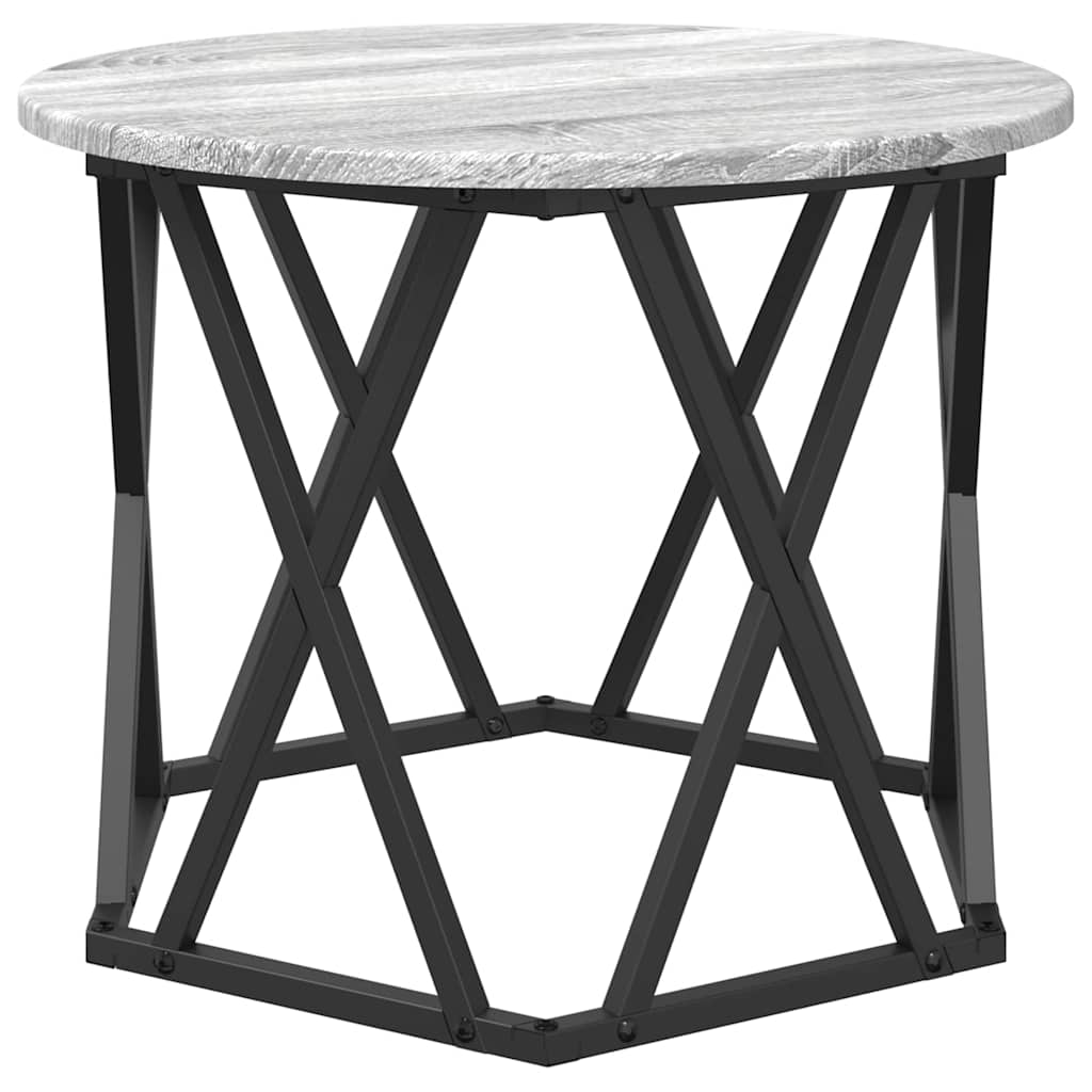 vidaXL Nesting Beistelltisch 3 pcs Graues Sonoma