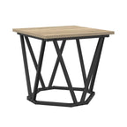 vidaXL Beistelltisch-Set 2 pcs Sonoma-Eiche Ingenieure Holz und Stahl