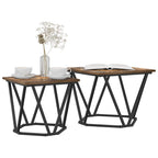 vidaXL Beistelltisch-Set 2 pcs Geräucherte Eiche