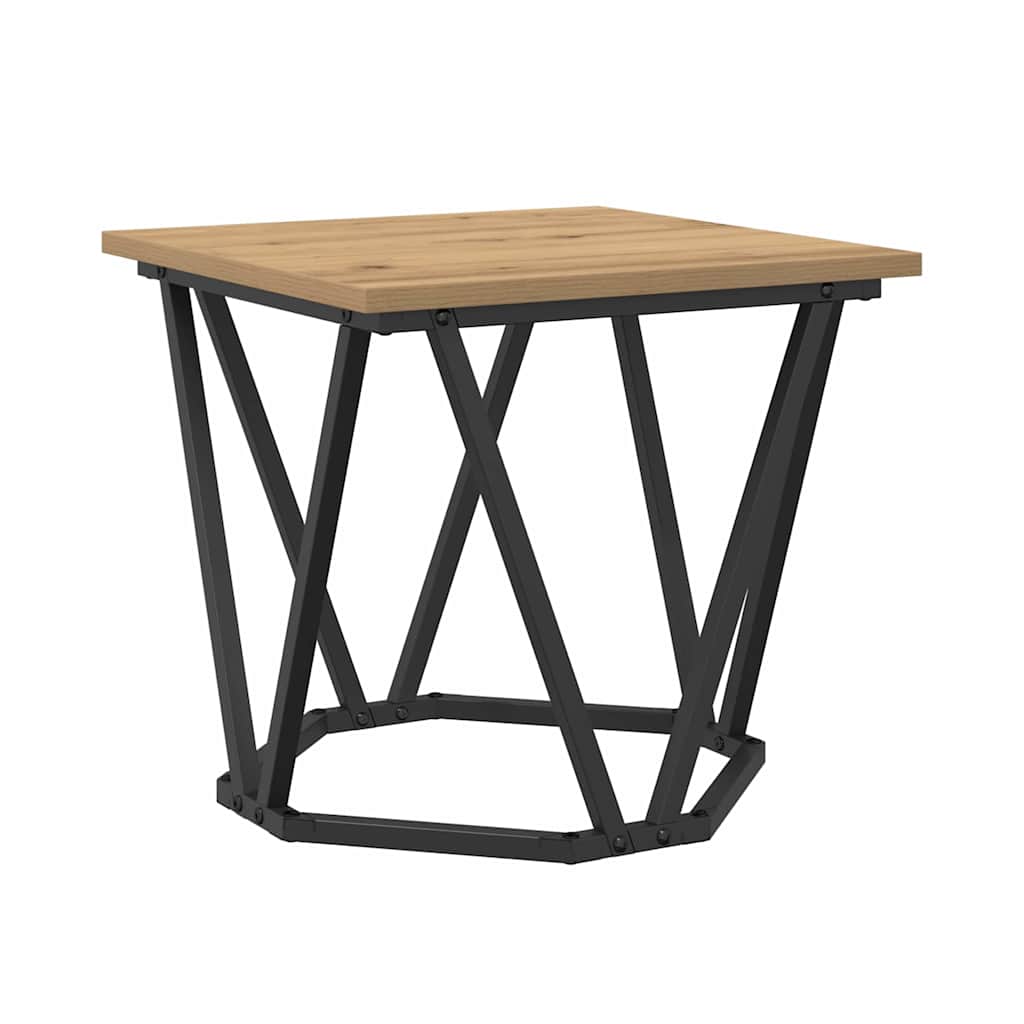 vidaXL Beistelltisch-Set 2 pcs Artisan-Eiche Ingenieure Holz und Stahl