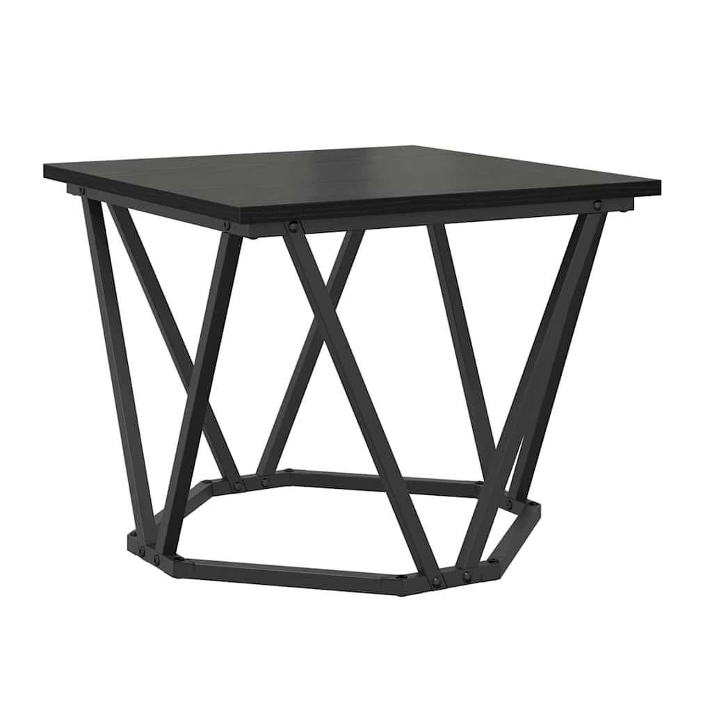 vidaXL Couchtisch 3 pcs Schwarz Eichen-Optik Ingenieure Holz und Stahl
