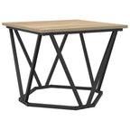 vidaXL Couchtisch 3 pcs Sonoma-Eiche Ingenieure Holz und Stahl