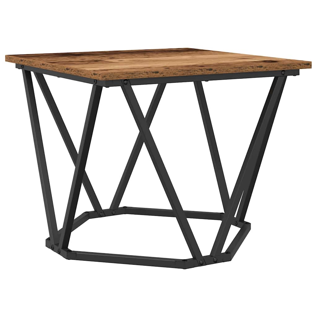 vidaXL Couchtisch 3 pcs Altholz Ingenieure Holz und Stahl