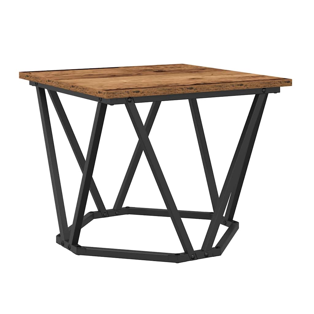 vidaXL Couchtisch 3 pcs Altholz Ingenieure Holz und Stahl